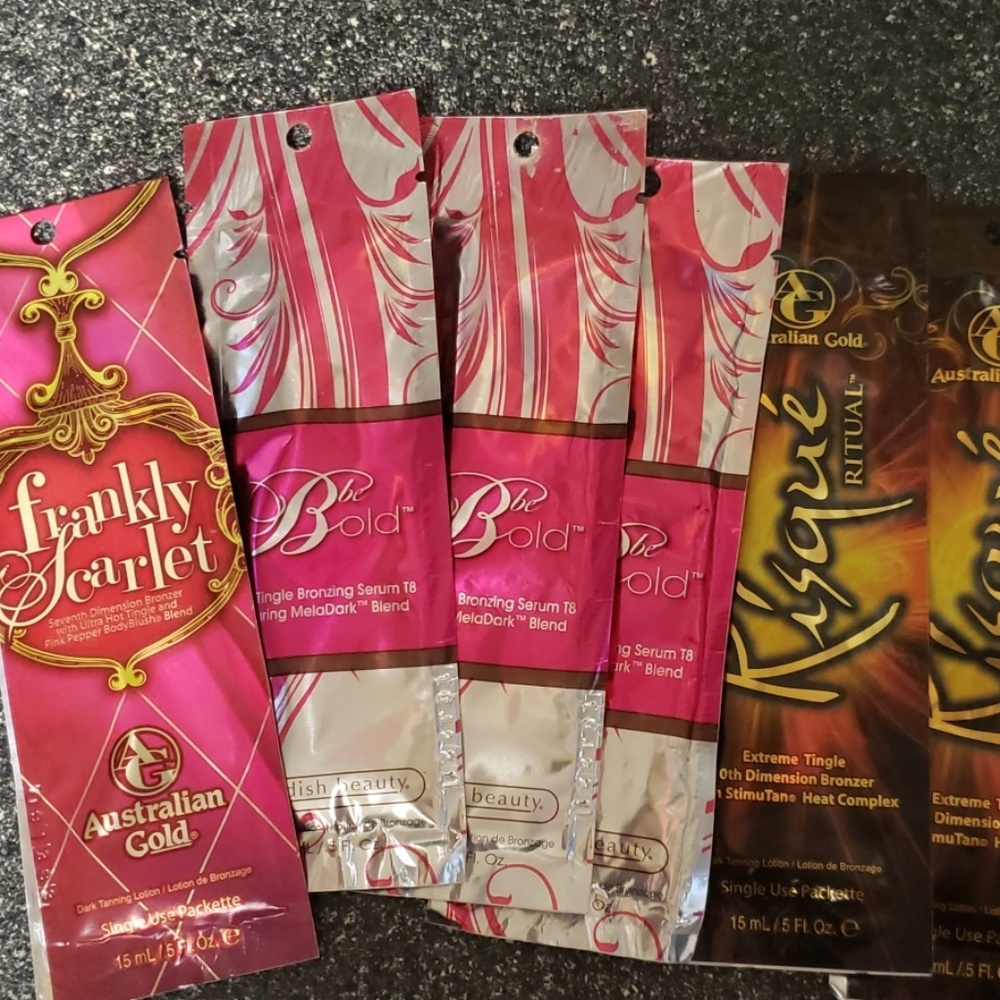 Tingle Tanning lotion packets 6 count